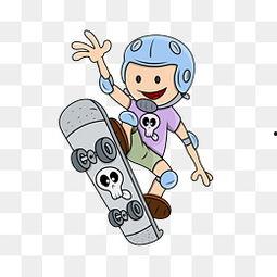 滑板漫画图,街头风潮的青春演绎